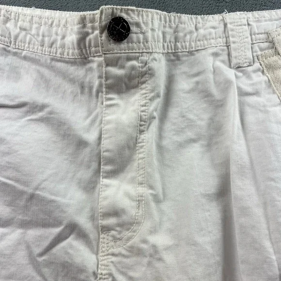 Vintage Attrak Cargo Pants Mens Size 38x30 Rip Stop White Paratrooper Baggy RARE